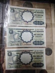 MALAYA & BRITISH BORNEO Note - Running Number