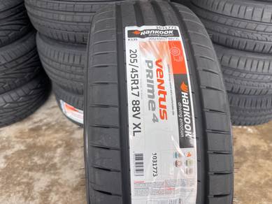 Tayar baru 205 45 17 hankook ventus prime 4 korea