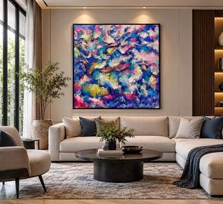 Hand Painted Abstract Oil Painting