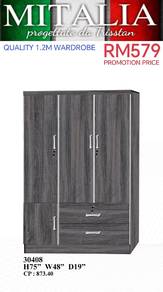 Quality 3 Door Wardrobe | Almari Baju Murah 