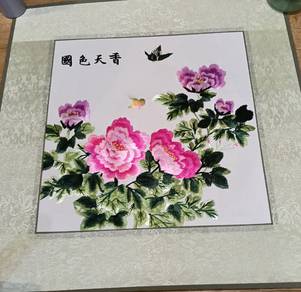 Chinese embroidery art work