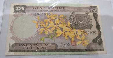 Singapore $25 dollar orchid series