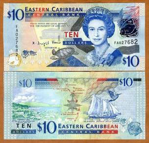 Eastern Caribbean 10 DOLLARS (2012) - Pick P52