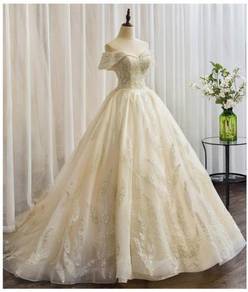 Cream wedding bridal gown dress RB1200