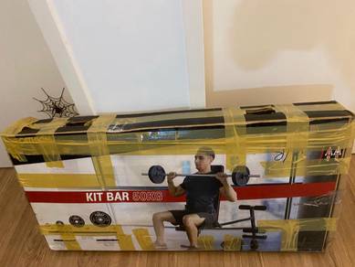 Kit Bar 50kg (Barbell Set + Weight Plate)