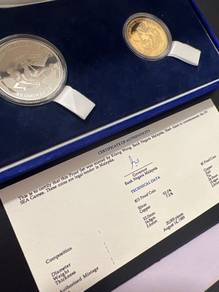Malaysia 15th SEA GAME proof coin set of  2 1989 b