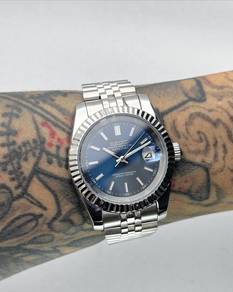 Custom Seiko Mod 39mm Dark Blue DateJust