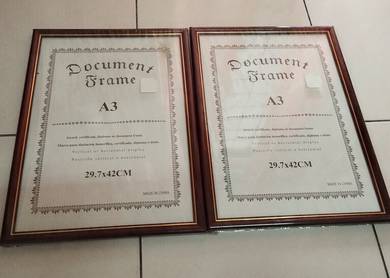 Frame gambar/dokumen (Baru) saiz A3 (RM14 per pcs)