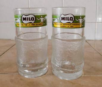 Cawan milo olimpik L.A. 1984 glass cup 2