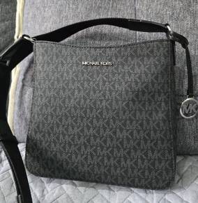 MK Black signature sling square bag
