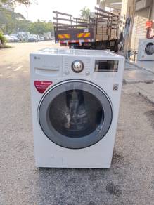 Jenama LG dd inventer front load hot washer 14kg