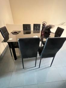 6 seater sofa and dining table