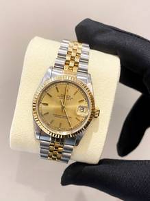 Rolex Datejust 31 Half 18k750 Yellow Gold Jubilee