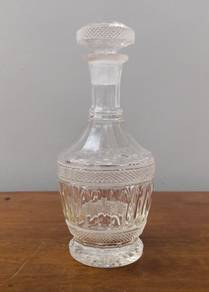 vintage decanter bottle with glass stopper