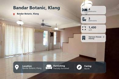 2-storey Terraced House For Sale in Bandar Botanic,SGR