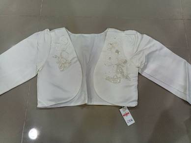 Kids' White Embroidered Bolero for Sale