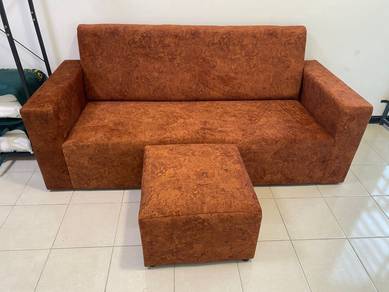 sofa 3 seater + Stool Baldu/velvet
