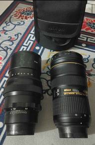 Nikon AF-S Nikkor 24-70mm & Nikon Reanoc 85mm
