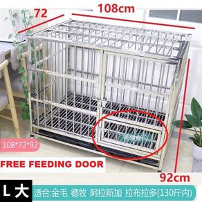 Medium Big 3.5ft Dog Cage Stainless Steel