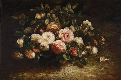 Timeless Vintage Blooms Oil Painting I