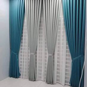 Tempahan langsir dan alas meja custom made