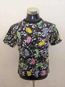 tshirt vintage band the rolling stones AOP 80s