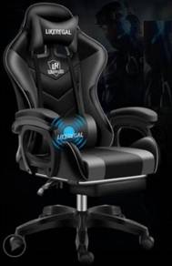 Black grey Gaming Chair office pejabat Kerusi 2