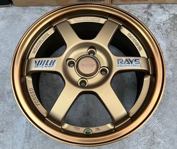 New rim 15x6.5jj volk rays te37 bronze flow formin