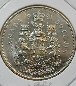 Canada 50 cents 1981 (Kod : A0819)