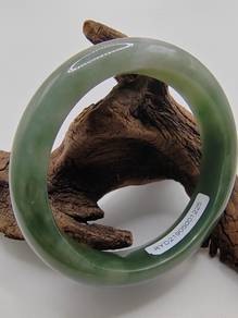56.20mm Ice Green Natural Burma Jadeite Bangle