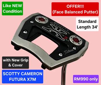 Face Balanced SCOTTY CAMERON FUTURA X7M (34')
