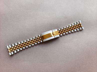 ROLEX GMT 20mm Half Gold Watch Strap Bracelet