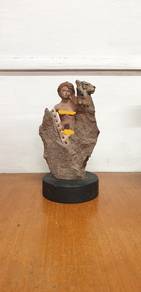 Vintage Limited Edition Lady & Tiger Statue