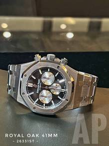 AP Royal Oak Chrono 41mm 26331ST black dial 2021
