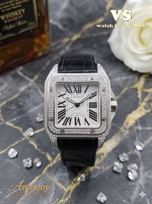 Cartier Santos 100/38mm Diamonds💎 (Full Set)