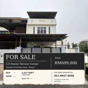 2.5-storey Terraced House For Sale in Senai,JHR