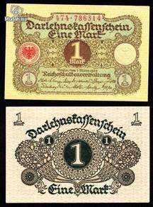 Germany world war period 1 mark 1920 unc