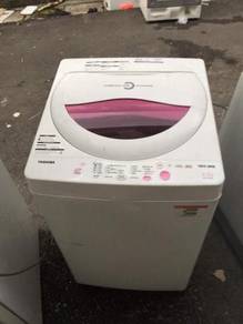 Mesin Basuh Toshiba Pink 6.5kg Washing Machine Top