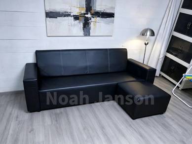 Sofa Bajet PVC 3 Seater & Stool (RM399)