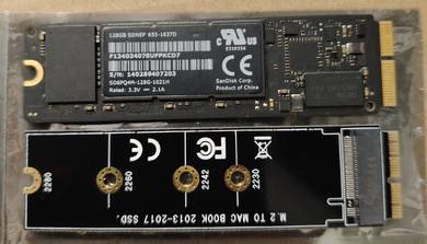MacBook 128GB SDNEP with m. 2 to MacBook adapter
