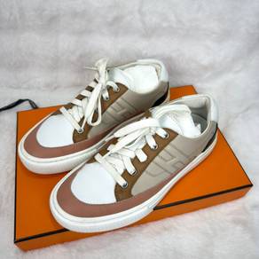 Authentic Hermes Deep Calfskin Sneaker in low-type