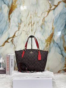 Coach Small Kelsey Satchel In Signature Canvas