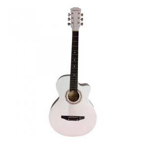 UK Acoustic Guitar 38 Inch(White) Bag Pick Pic
