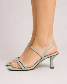 Sage Green Strappy Heels