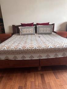 Complete Master Bedroom set with mattress+tables