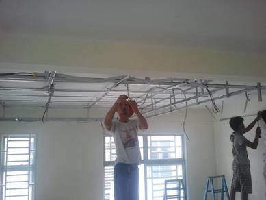siling gantung l plaster siling l 2x4 type plaster