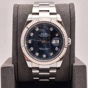 Pre Owned Jul 2019 Rolex Datejust 41 Blue 126334