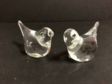 PAIR Glass Birds