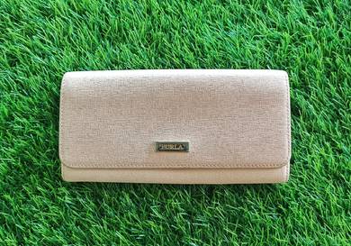 Furla Original leather long wallet dompet kulit