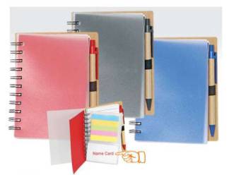 Notebook with PVC case & pen NB 1209